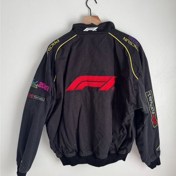 PacSun Black Formula 1 Bomber Jacket - Picture 3 of 3